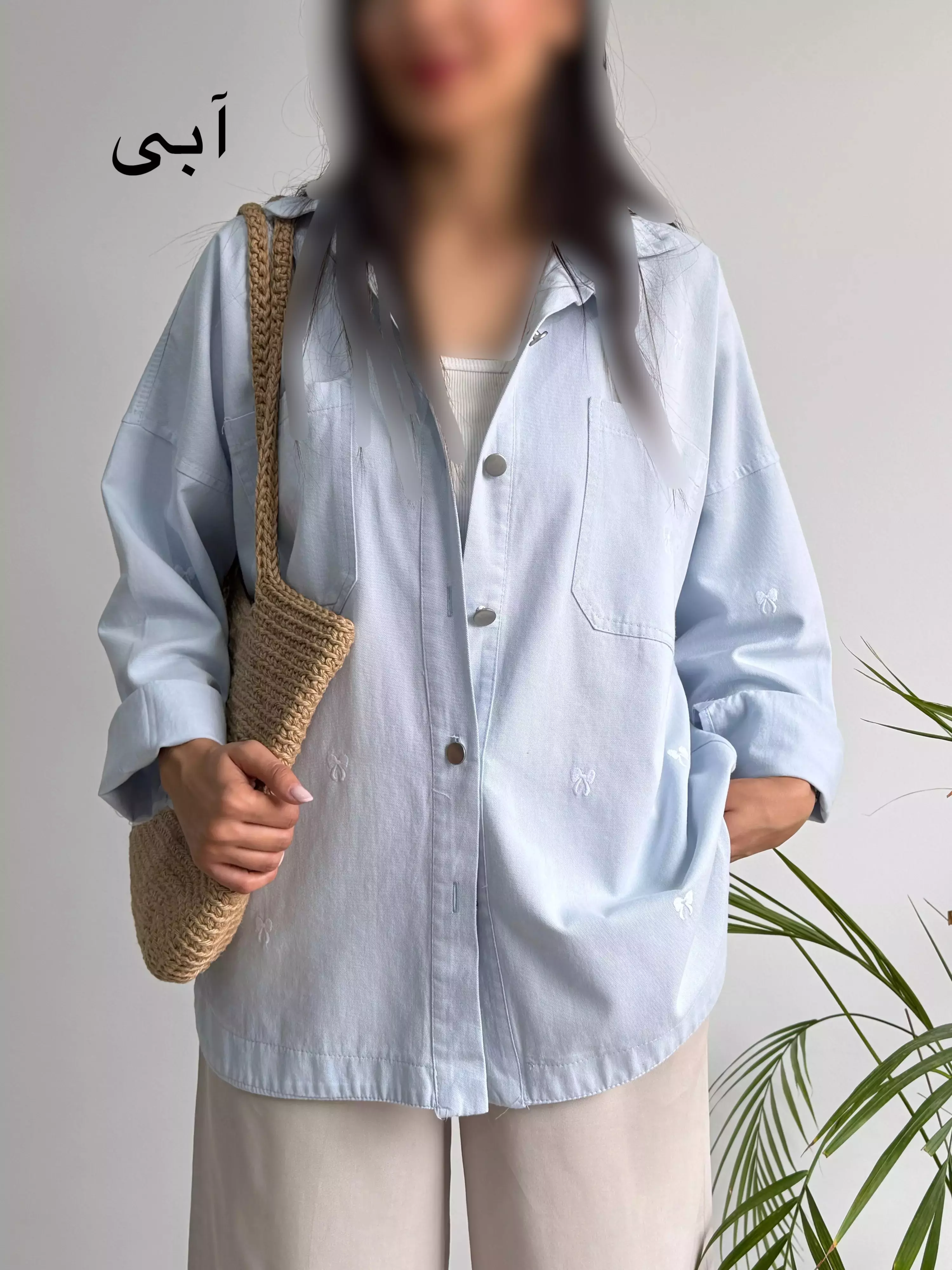 مانتو کتان پاییزه گلدوزی پاپیون | استایل تو